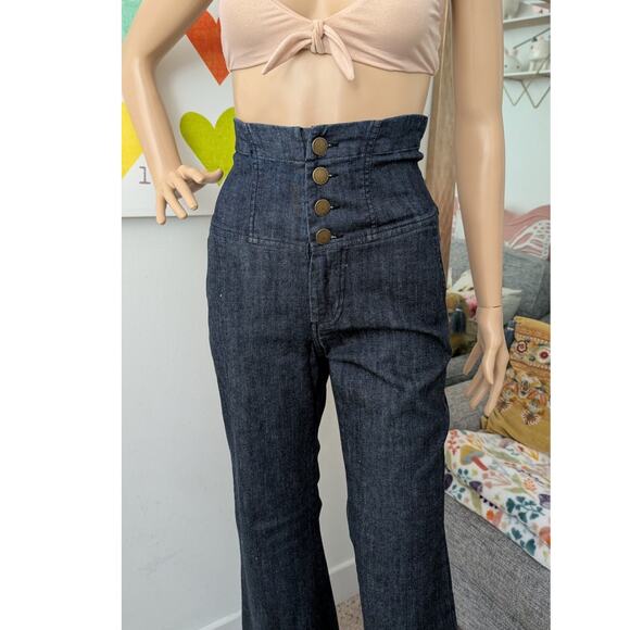 romeo & juliet couture y2k high waisted flare jeans 6 - Picture 3 of 10